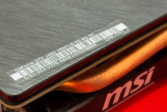 Видеокарта MSI Nvideo GTX 1660 6Gb